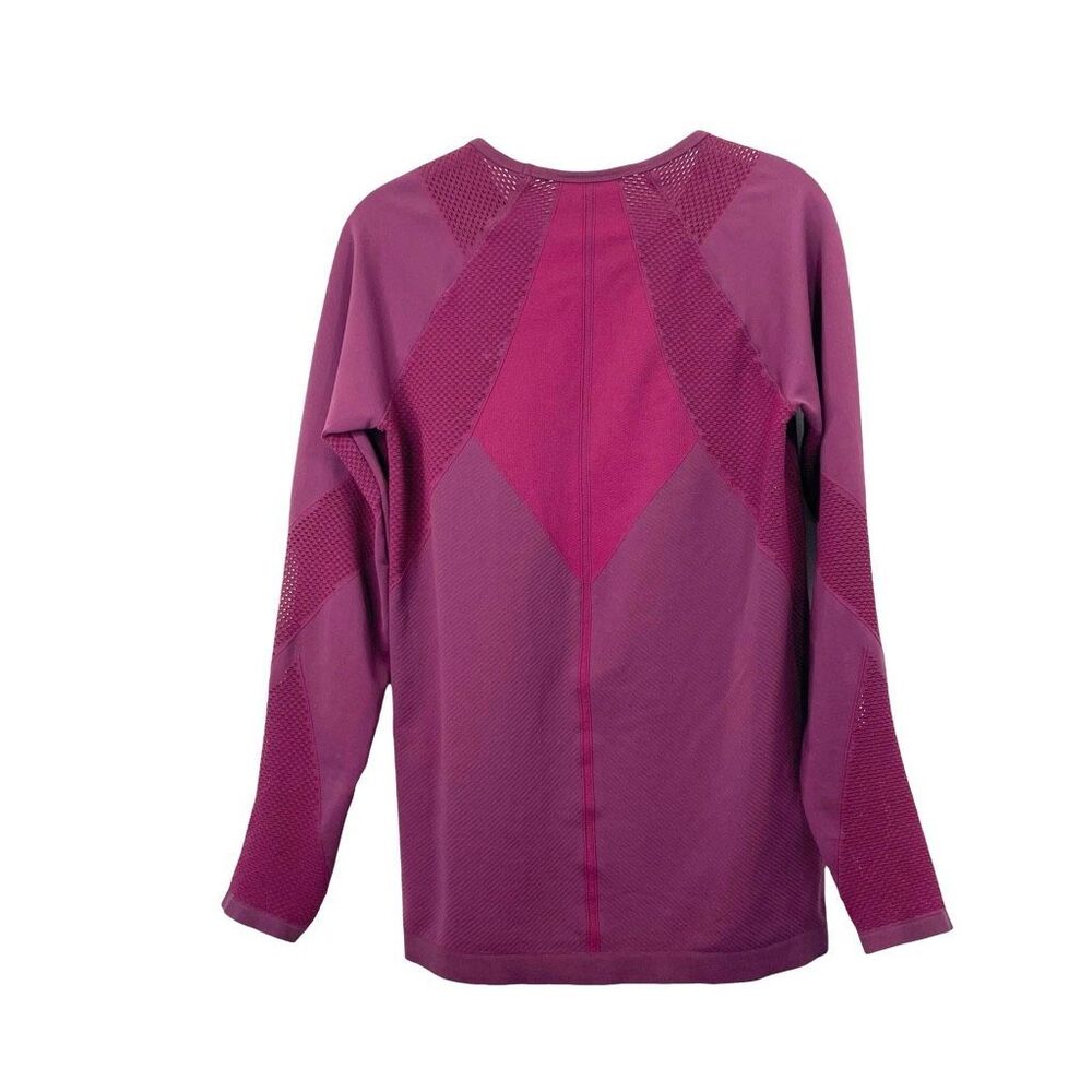 Athleta Caliber long sleeve‎ Top Burgundy red Size L - Picture 6 of 6